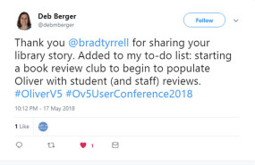 Oliver v5 User conference tweets