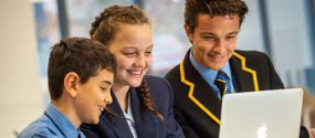 Children looking at laptop