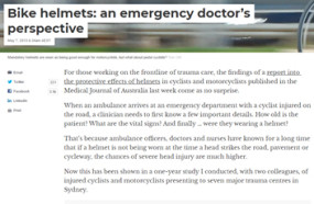 Bike helmets: an emergency doctor’s perspective. 