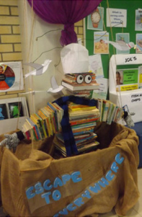 Bookie Monster library display