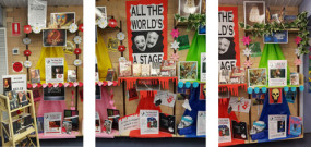 All the world's a stage - library display