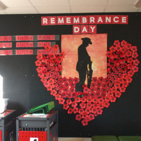 Library display - Remembrance Day