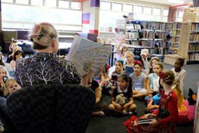 Story time at St Aidan's Anglican School