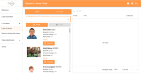 Teacher Library Portal - Loan and Return