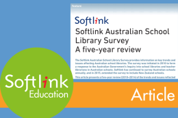 Softlink Australia School Library Survey 5 year Review Article 