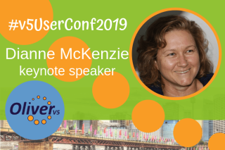 #v5UserConf2019 - keynote speaker, Dianne McKenzie