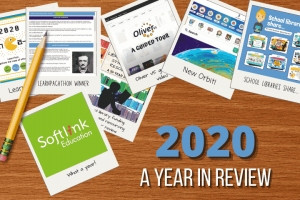 2020 A Year in Review Polaroids on Table