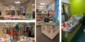 Alice in Wonderland library display