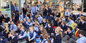 Library crowd