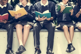 Students reading