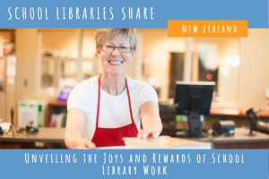 School Librarian Loaning books to student