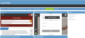 Screenshot of Religion Teaching Resource LearnPath sub guide