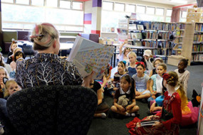 Story time at St Aidan's Anglican School