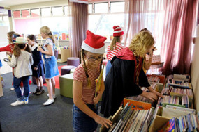 St Aidan's school library