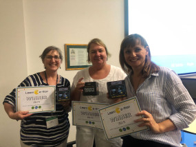 Winning team -An Artist of the Floating World at LearnPacathon