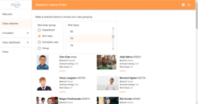 Teacher Library Portal Class Grouping