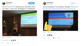 Comments by Oliver v5 User conference attendees on Twitter.